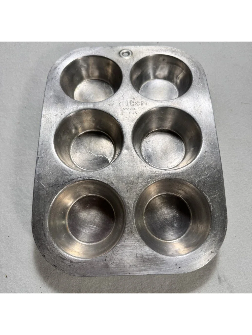 Vintage Aluminum Muffin Tin Lot Mirro TALA Chilton Mini Cupcake Popover Pans 5pc